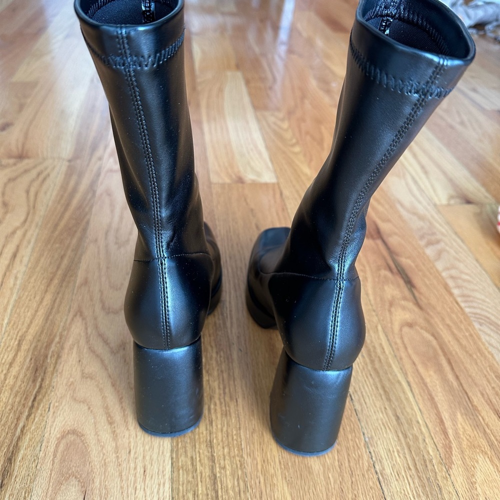 SOLD ASOS design Evelyn High-Heeled Platform Boots - Picture 6 of 10